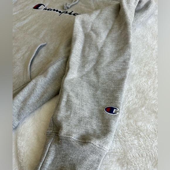 Champion Hoodie with Embroidered logo - Grey - Picture 3 of 5